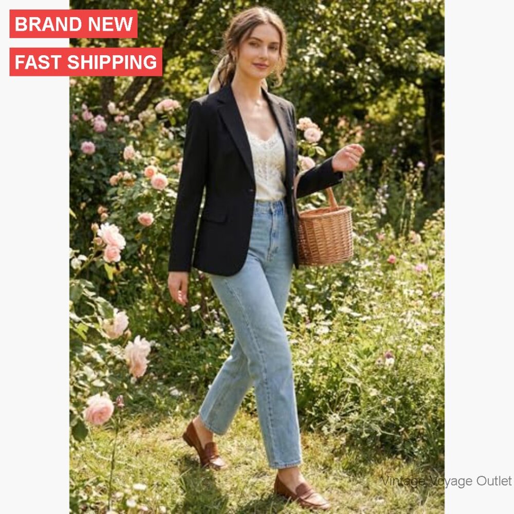 Women's Solid Blazer For Office Work Business Cas… - image 2